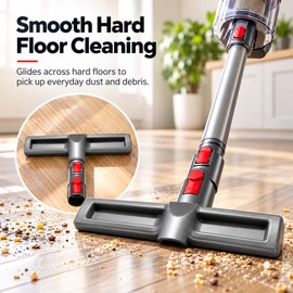 Floor Brush Attachment for Vacuum Cleaning – Red Bristle Replacement Head for V6 V7 V8 V10 V11 V15 and DC59 Models
