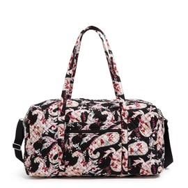 Vera Bradley Cotton Large Travel Duffel Bag, Botanical Paisley, Botanical Paisley