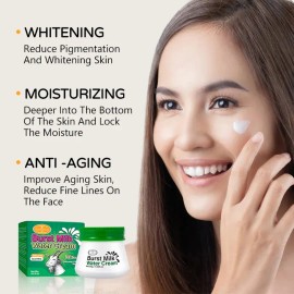 Crema Aclarante Facial Leche De Cabra, Hidratante, Suaviza Todo Tipo De Piel Día/noche