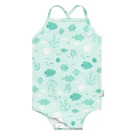 Easy-Change Eco Swimsuit - Light Seafoam Reef - 3T