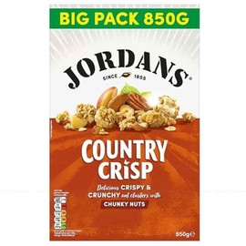 Jordans Country Crisp Chunky Nuts Pack of 1 x 850g | Bigger Pack | Delicious Crispy & Crunchy Oat Clusters with Chunky Nuts