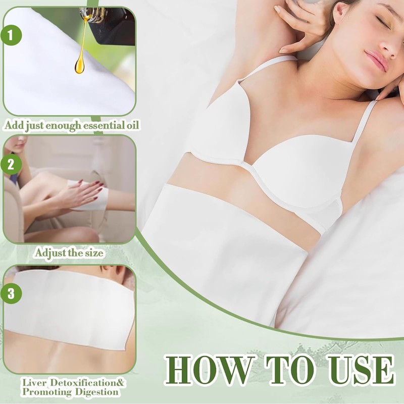 Organic Cotton Flannel for Castor Oil Pack 6 PCS Castor