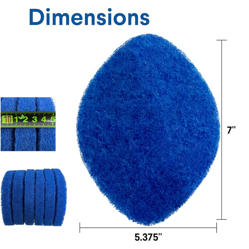 6 Pack –Tub and Tile Scrubber Refill（Blue）