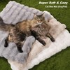 SOMAHE Cat Beds for Indoor Cats Plush Pad Mat with