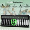 Bonai Rechargeable AA and AAA Batteries with Charger, 8 x