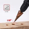 HSS Co Cobalt Step Bit Step Drill Hex Shaft Bamboo