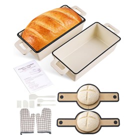 FUYIHGL® 2-in-1 Cast Iron Loaf Pan with Lid