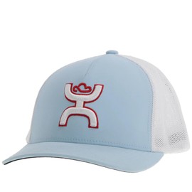 HOOEY Men's Coach Trucker Cap - 2412BLWH L XL Light Blue