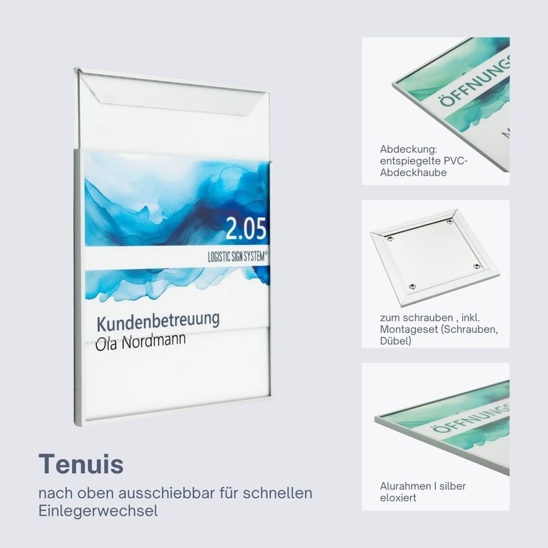 Logistic Sign System Tenuis Office Door Sign (150/150mm)