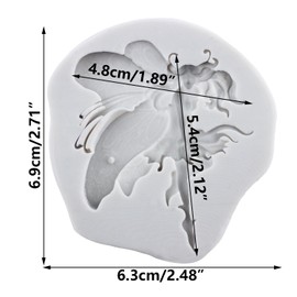 TAOXIBEI Flower Fairy Silicone Mold Fairy Polymer Clay Molds for DIY Crafts Epoxy Resin Casting Air Dry Polymer Clay Plaster Jewelry Making