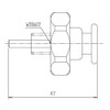 LIXIL INAX PK-A-521 Push Button for Urine Flush Valve