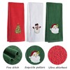 Embroidered Christmas Towels, 3-Pack Gift Set, Christmas Towels Holiday Hand