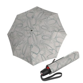 Knirps Brussels T.200 Duomatic Pocket Umbrella Stable and Stormproof, Pure Mineral