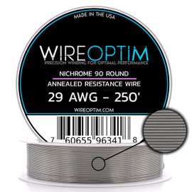 WIREOPTIM - 29 AWG - Nichrome 90 Resistance Wire - 250 Feet
