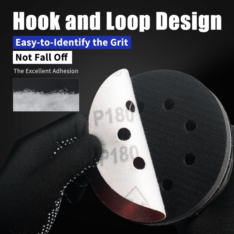 85 Pack Orbital Sander Interface Pads Hook and Loop -
