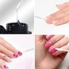 Vaincre Disposable Nail Cuticle Pushers 100PCS Bulk, Double Sided, Black