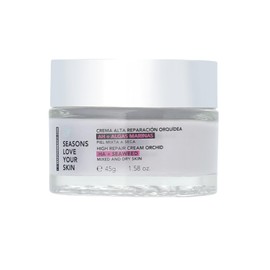 Seasons Love Your Skin I crema hidratante facial alta reparacion extracelular orquídea 45 g I AH + algas marinas I para pieles secas y maduras