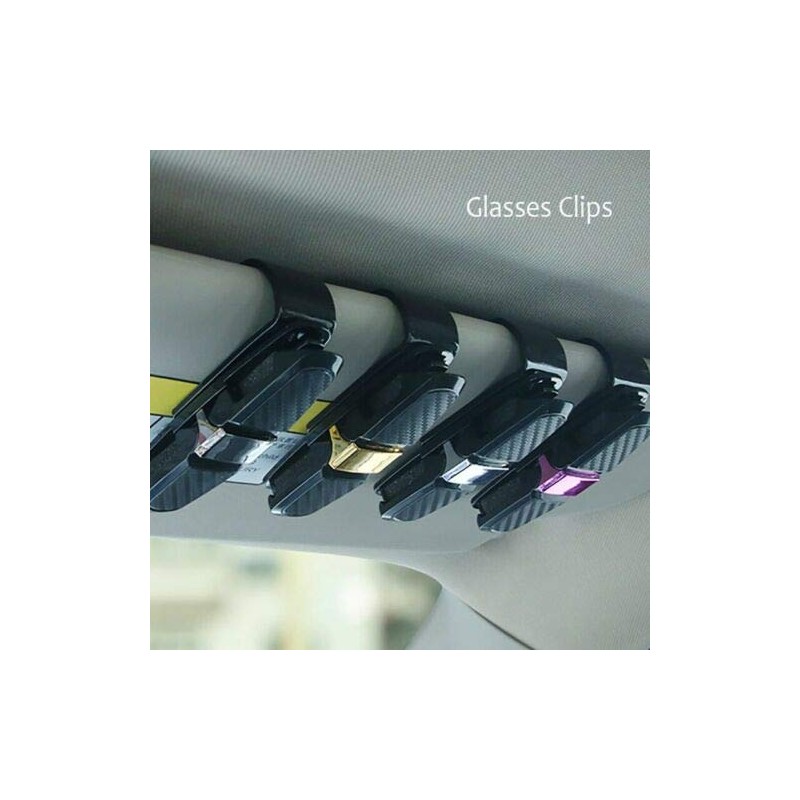 Riloer Car Sun Visor Sunglasses Card Ticket Holder Clip