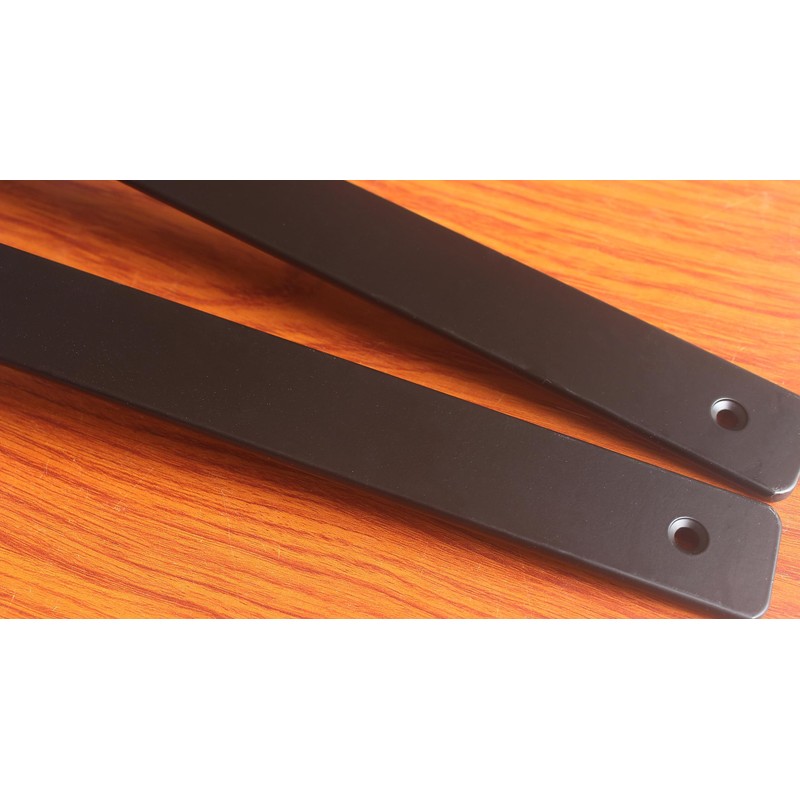4 Pack - 12 inch Black Hidden L Shelf Bracket