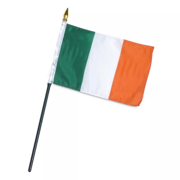 TRADEWINDS 4"x6" Ireland Stick Flag Table Staff Desk Table