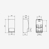 Jofel ac81450 Azur Soap Dispenser Bottle, fumé, 0.85 L