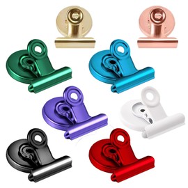 Lissaberg 8 PCS Magnet Clips, Magnetic Fridge Magnets Clips for Whiteboard, School Office, Photo, Refrigerator Magnet Magnetic Clips Locker Decorations, 8clips