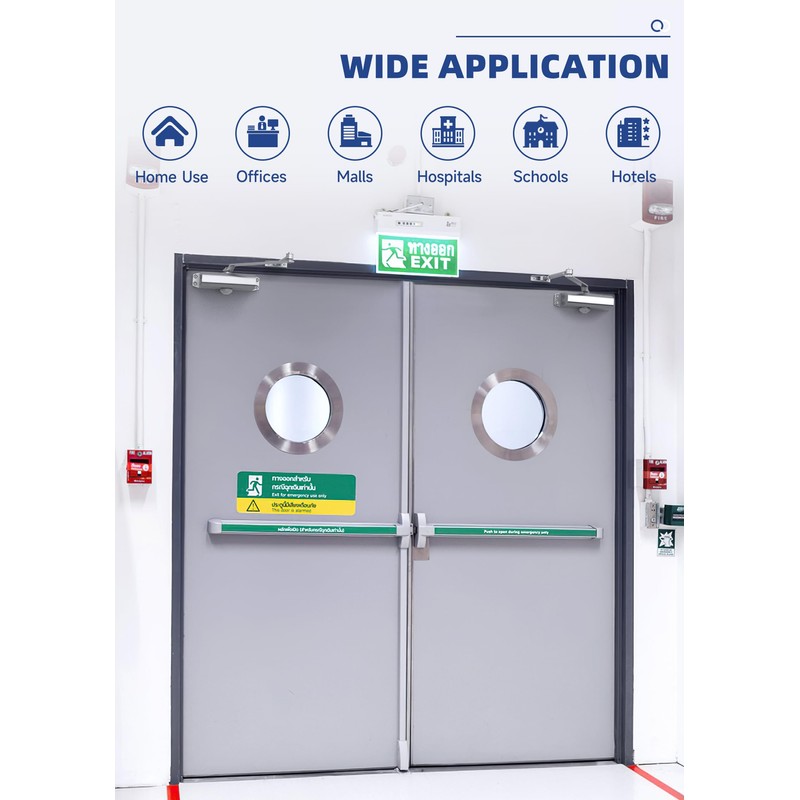Baridwon Commercial Door Closer Heavy Duty, No Door-Holding Design, Fast