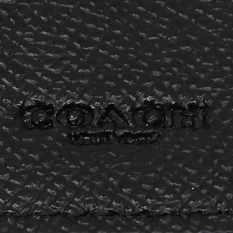 Coach F73992 QBBK Key Case, Outlet, Men's, Women's, Black