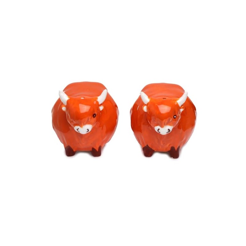 Puckator Highland Coo Cow Ceramic Salt & Pepper Set