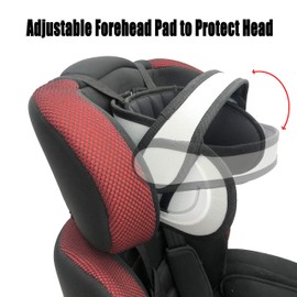 Adjustable Child Car Seat Head Support, Universal Suitable for Both Children and Adults, Safety Car Sleeping Headrest for Child, Infants, Toddlers and Adults (Black)