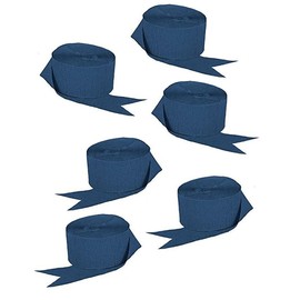 USA-Made K-Kraft Navy Crepe Paper Streamers