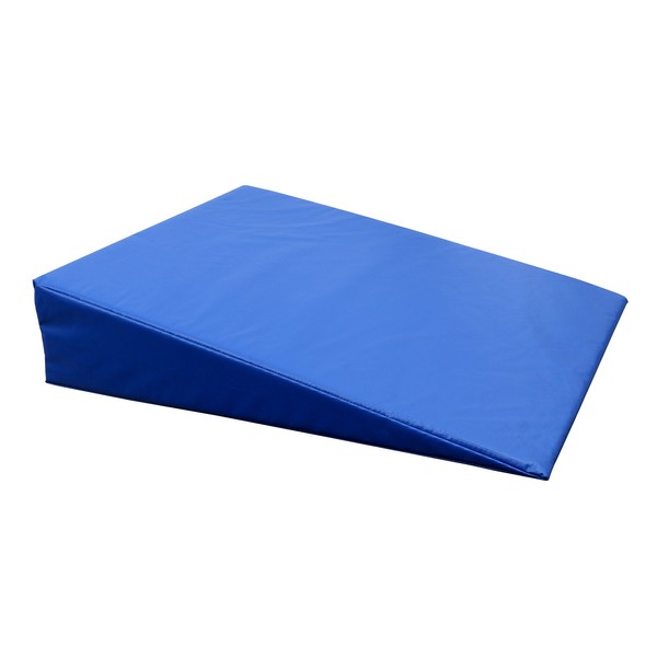 CanDo 31-2003S Positioning Wedge, Foam with Vinyl Cover, Soft, 24" x 28" x 6", Royal Blue
