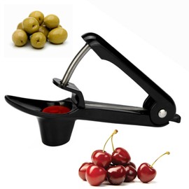 (Black) - Cherry Pitter Tool Olive Stoner Core Stone Removal Kitchen Gadget (Black)