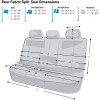 FHG Car Rear Bench Back Seat Covers For Cars Trucks
