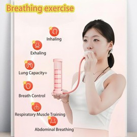 Lung Capacity Training Device,Abdominal Breathing Trainer for Adults,Adjustable Load Breathing Trainer