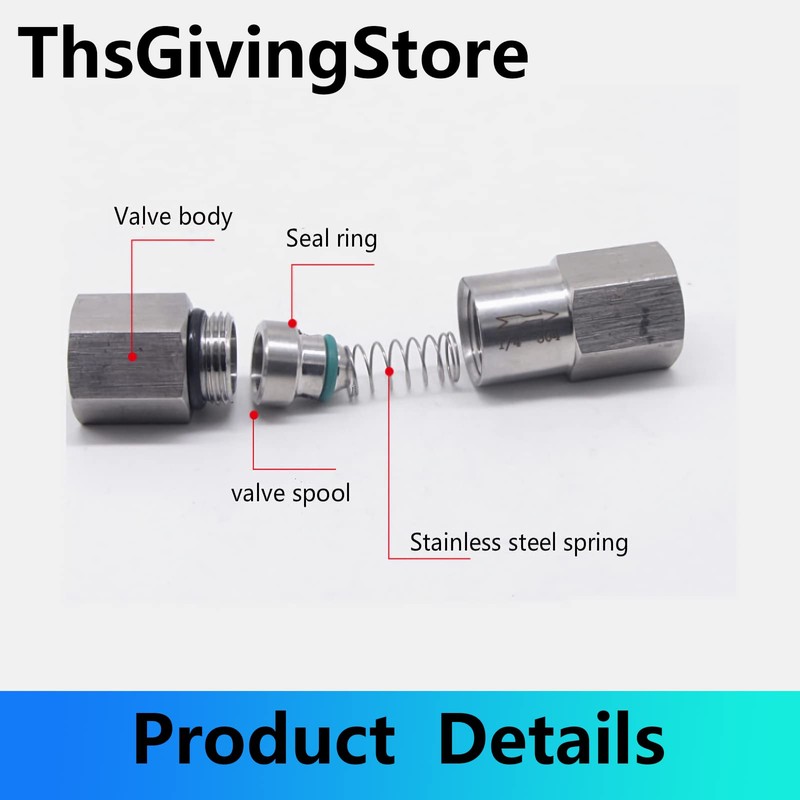 1/8 1/4 3/8 1/2 Inch G Female Thread 304 Stainless