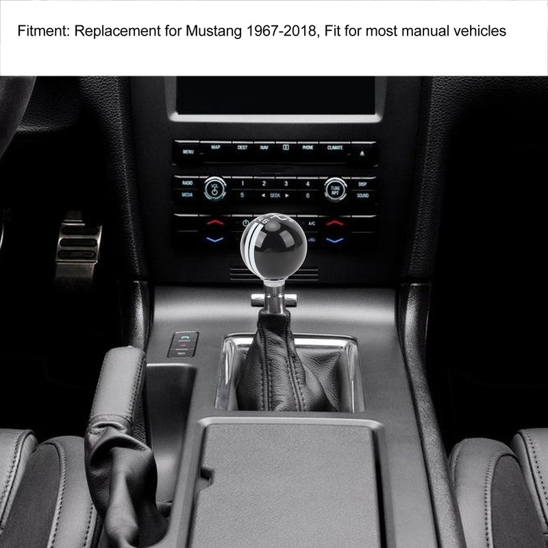 Gear Shift Knob with 3 Adapters Comfortable Grip 6 Speed