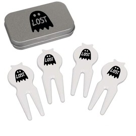 Azeeda 'Lost Ghost' Golf Divot Tool/Repair Fork Gift Set (GO00071462)