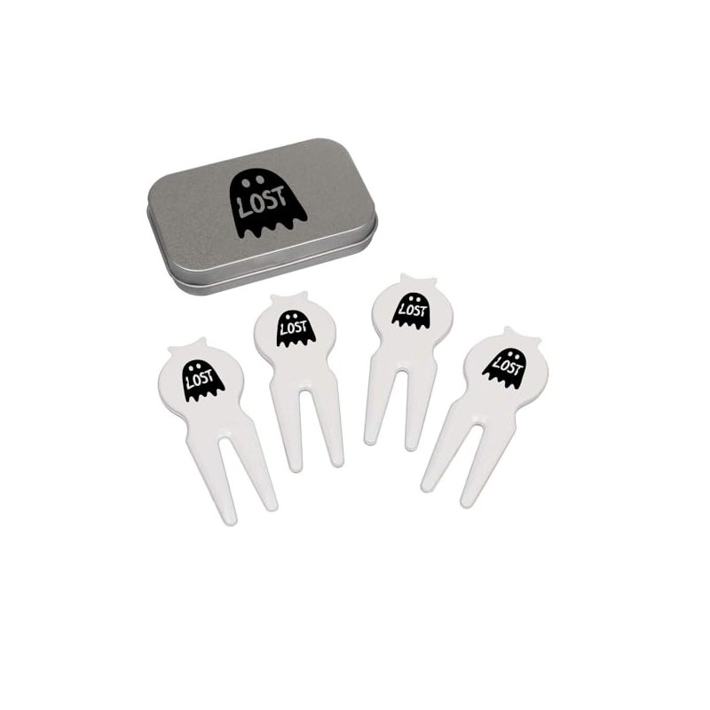 Azeeda 'Lost Ghost' Golf Divot Tool/Repair Fork Gift Set (GO00071462)