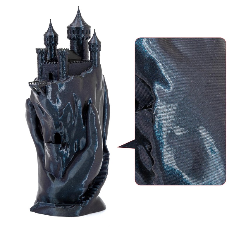 Chameleon Burnt Titanium 1.75mm PLA Filament with Glitter Sparkle, 0.25kg