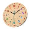 Cander Berlin MNU 7930 A Children's Wall Clock Wood Silent