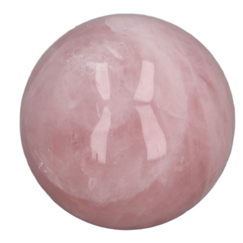 Pink Crystal Ball 2 Inch Natural Rose Quartz Sphere Ball