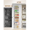 Delamu Narrow 9-Tier Over the Door Pantry Organizer, Adjustable Pantry