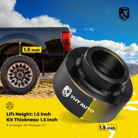 YHTAUTO 1.5 inch Rear Leveling Lift Kit Compatible with 2009-2023 Dodge Ram 1500, RWD/4WD, Aluminum Strut Spacers Suspension Leveling Kit Set of 2