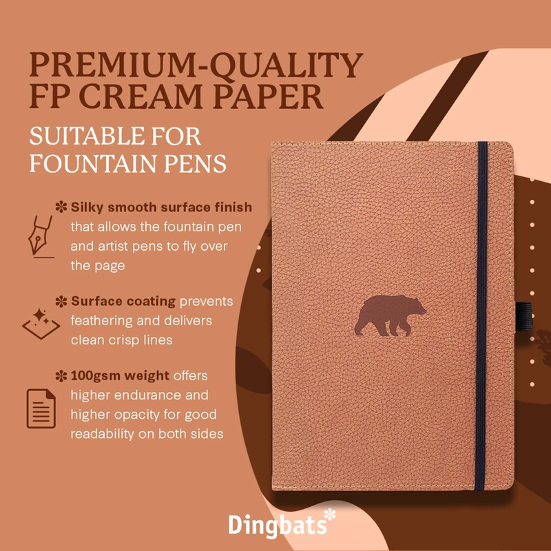 Dingbats* - Wildlife Lined Extra Large A4 Notebook - PU
