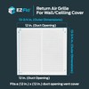 EZ-FLO 61627 Return Air Grille, white