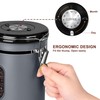 ROCKY&CHAO Airtight Stainless Steel Coffee Canister 1.8 L Coffee Beans