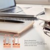 100 Pcs Binder Clips Metal Hollow Cat Shape Rose Gold