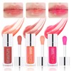 Leogony 3PSC Hydrating Lip Glow Oil Set, Long Lasting Plumping