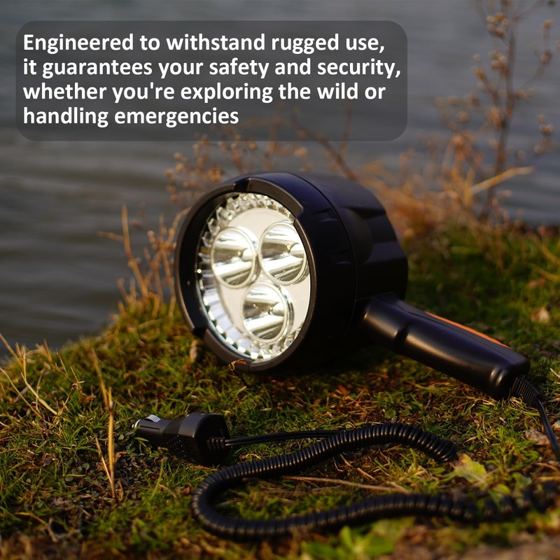 Liaoman Pro Handheld Spotlight up to 2000 Lumens Flashlight 12V
